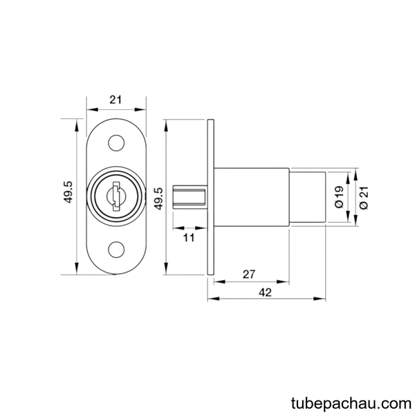 Khóa Push DIY Hafele 482.01.112