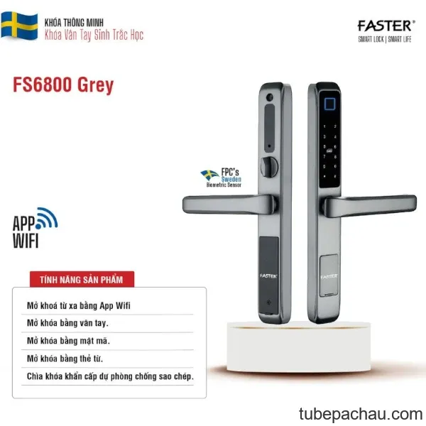 Khóa thông minh Faster FS6800 Grey