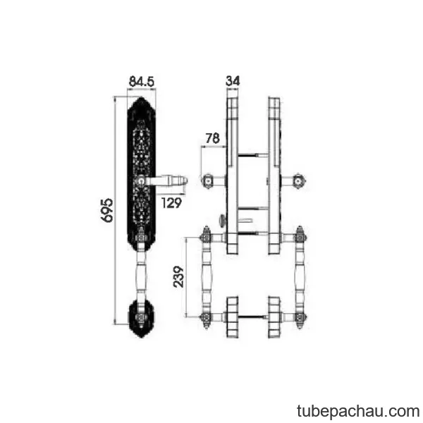 Khóa vân tay KL-999 - Mạ Vàng 24K