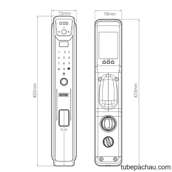 Khóa vân tay thông minh GIOVANI GSL-G515C