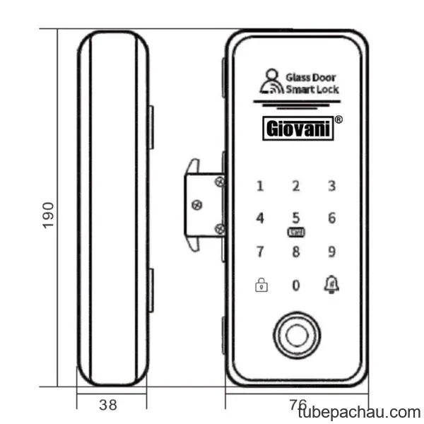 Khóa vân tay thông minh GIOVANI GSL-X271G