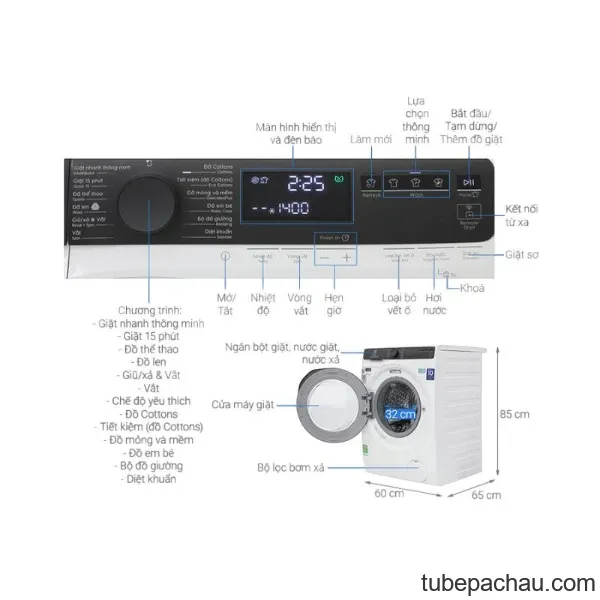 Máy giặt Electrolux 13 kg EWF1343R7WC