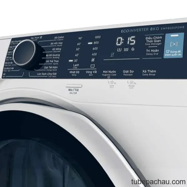 Máy giặt Electrolux Inverter 8 kg EWF8024P5WB