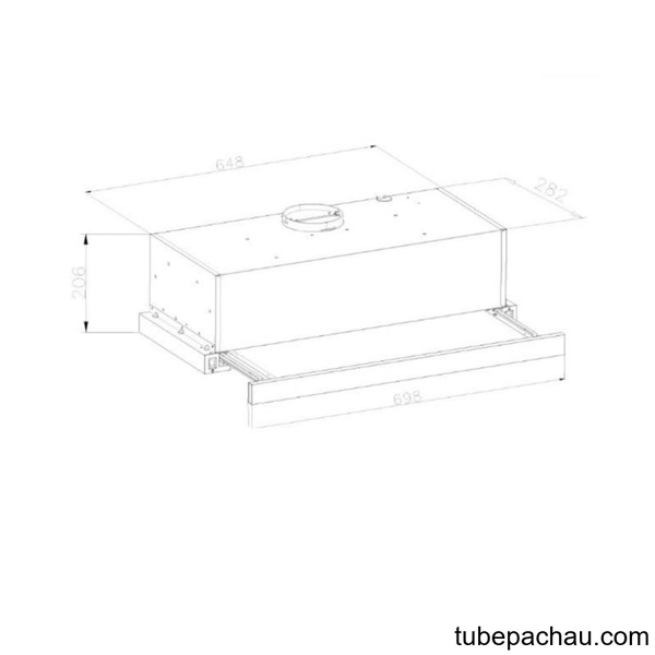 Máy hút mùi âm tủ GrandX GX H70F58G