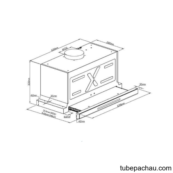 Máy hút mùi âm tủ GrandX GX H70F75G