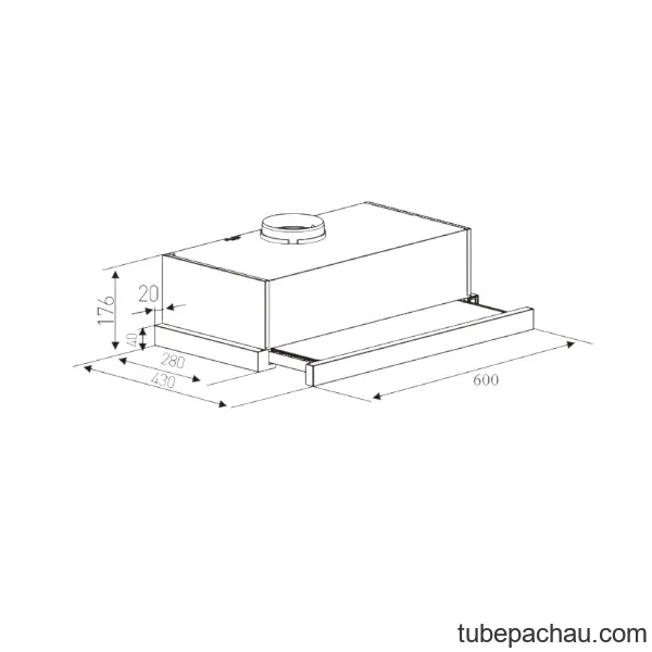 Máy hút mùi âm tủ Kaff KF-1006W