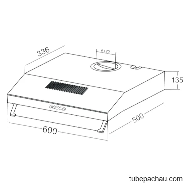 Máy hút mùi âm tủ Kaff KF-638B