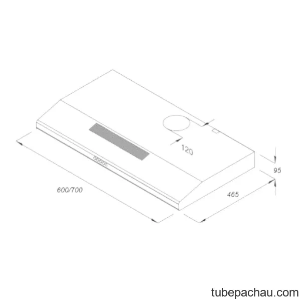 Máy hút mùi âm tủ Kaff KF-SL70KB
