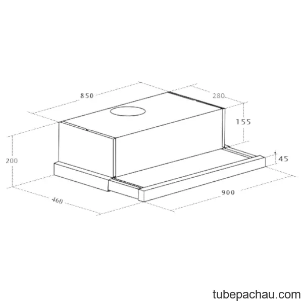 Máy hút mùi âm tủ Kaff KF-TL900