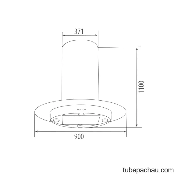 Máy hút mùi đảo Canzy CZ 890G