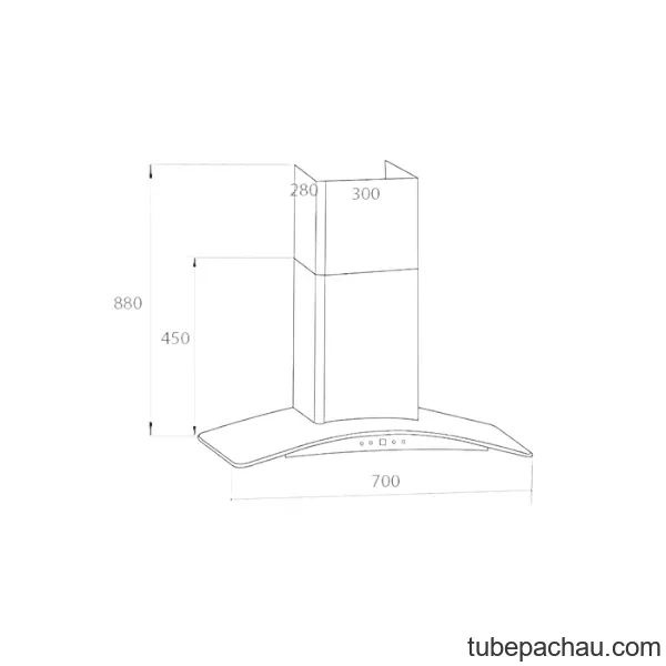 Máy hút mùi đảo Kaff KF-GB705