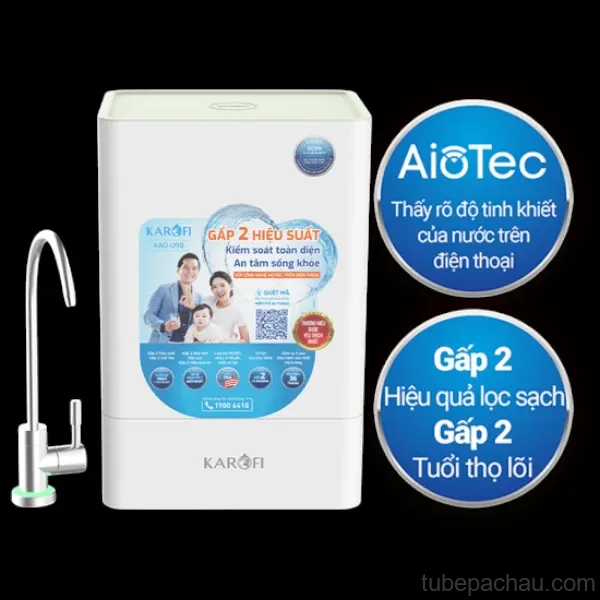 Máy lọc nước RO Karofi KAQ-U98 PRO