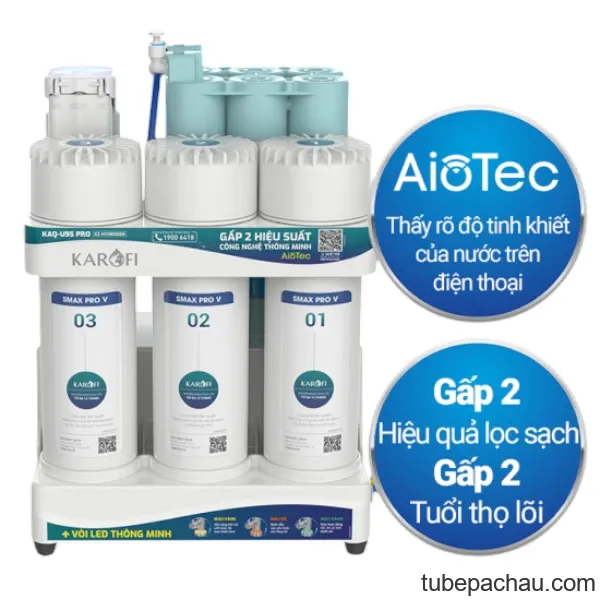 Máy lọc nước RO Karofi KAQ-U95 Pro