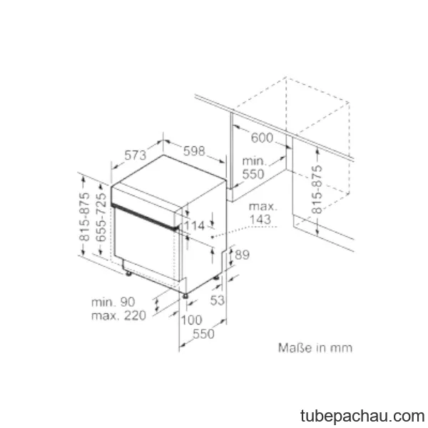Máy rửa bát Bosch SMI6ZCS00E