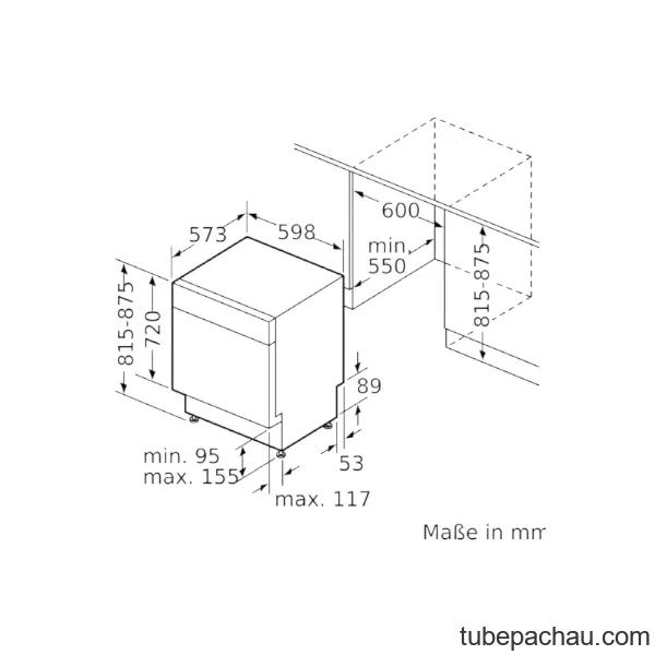 Máy rửa bát Bosch SMU6ZCS49E Serie 6