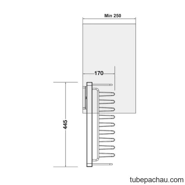 Móc Treo Dây Nít & Cà Vạt 250mm Hafele 807.96.810