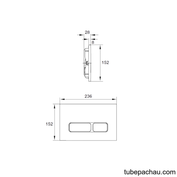 Nút Nhấn Xả Thải Mechanical Hafele 588.73.566