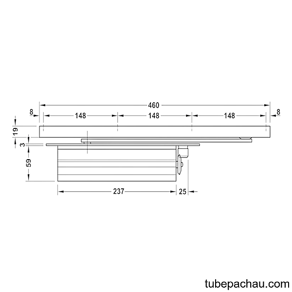 Thiết Bị Đóng Cửa Tự Động 80Kg DCL33 Hafele 931.84.039