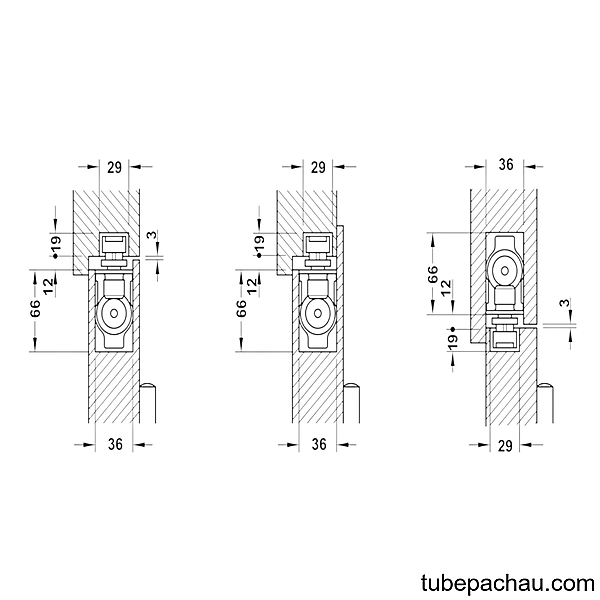 Thiết Bị Đóng Cửa Tự Động 80Kg DCL33 Hafele 931.84.039
