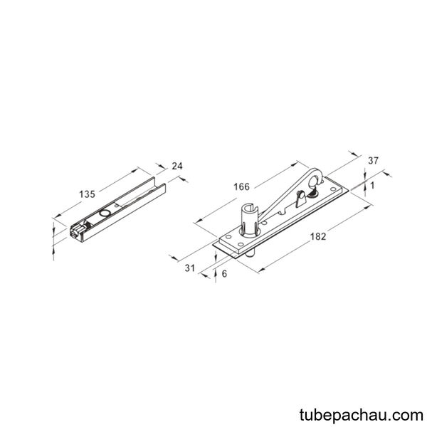 Phụ Kiện Cho Bản Lề Sàn Hafele 932.79.090