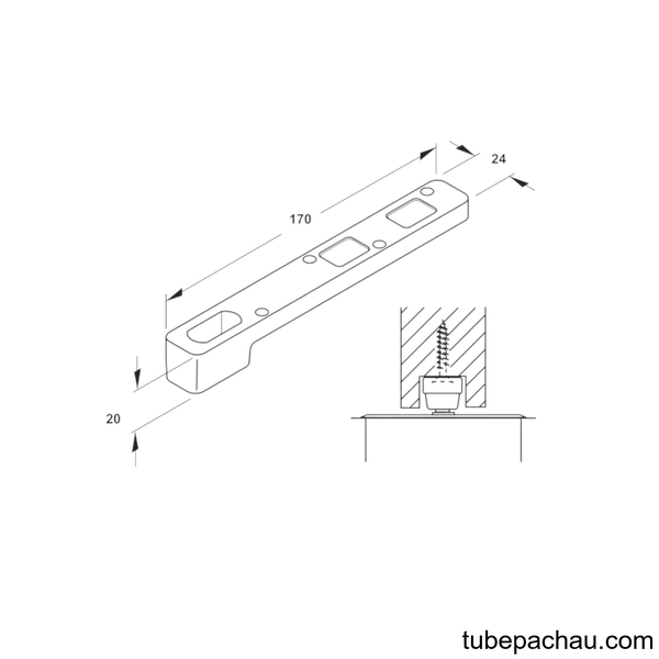 Phụ Kiện Cho Bản Lề Sàn Hafele 932.79.090