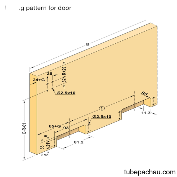 Phụ Kiện Cửa Trượt Bằng Mặt S/US 20FB Hafele 406.11.201