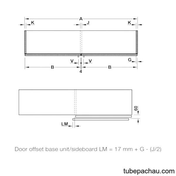 Phụ Kiện Cửa Trượt Bằng Mặt S/US 20FB Hafele 406.11.203