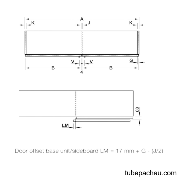 Phụ Kiện Cửa Trượt Bằng Mặt S/US 20FB Hafele 406.11.209