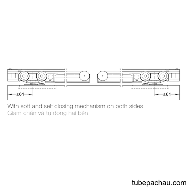 Phụ Kiện Cửa Trượt Classic 120-O Hafele 941.02.049