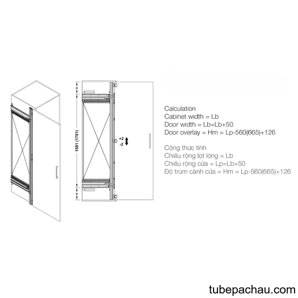 Phụ Kiện Cửa Trượt Finetta Spinfront 30/50 1D Hafele 408.45.021