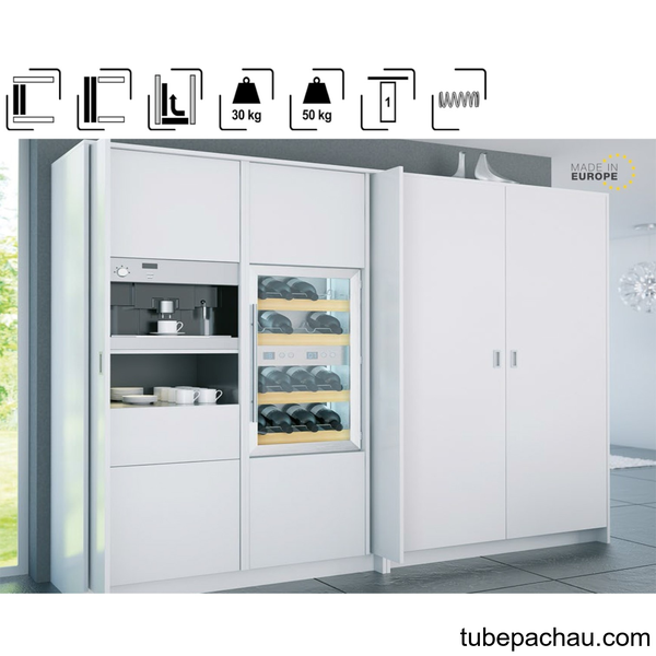 Phụ Kiện Cửa Trượt Finetta Spinfront 30/50 1D Hafele 408.45.022