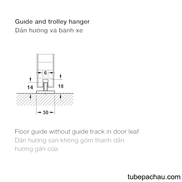 Phụ Kiện Cửa Trượt Slido Classic 250K Hafele 940.42.138