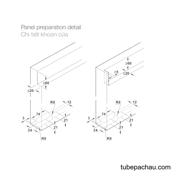Phụ Kiện Cửa Trượt Slido Design 80-M Hafele 940.59.009