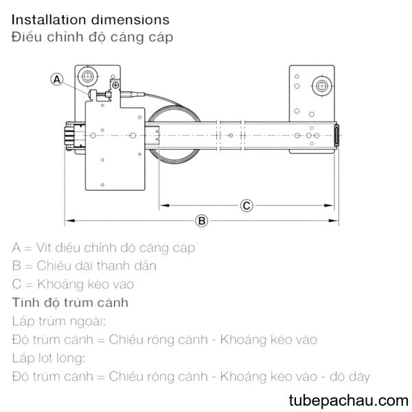 Phụ Kiện Cửa Trượt Slido F-Park71 16B Hafele 408.25.008