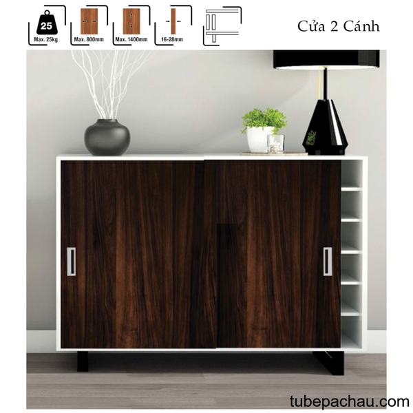 Phụ Kiện Cửa Trượt Tủ Slido Classic 25 IF Hafele 494.00.121