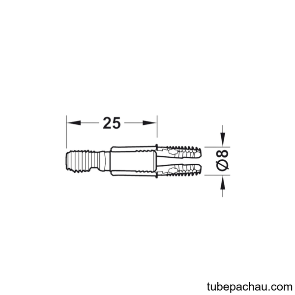 Phụ Kiện Kết Nối Ixconnect SC 8/25 Hafele 262.11.111
