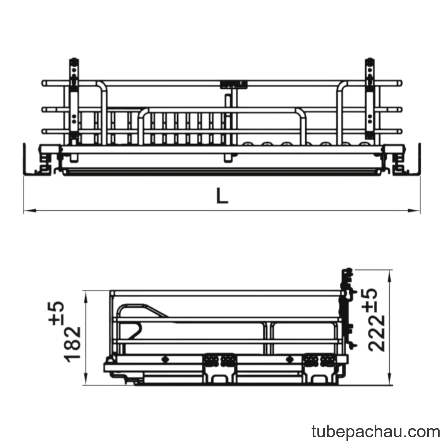 Rổ Bát Đĩa Kason Flex 700mm Hafele 549.04.045