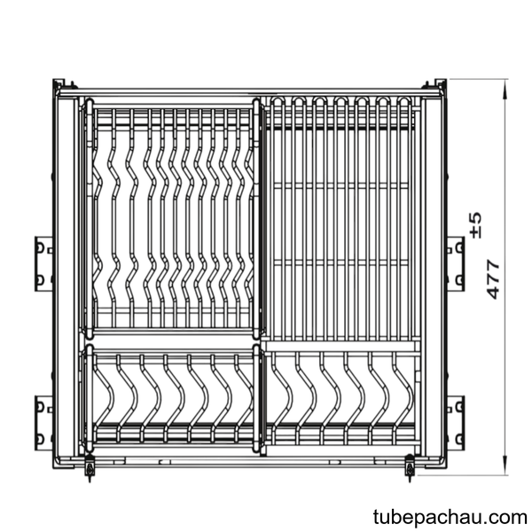 Rổ Bát Đĩa Kason Flex 900mm Hafele 549.04.047