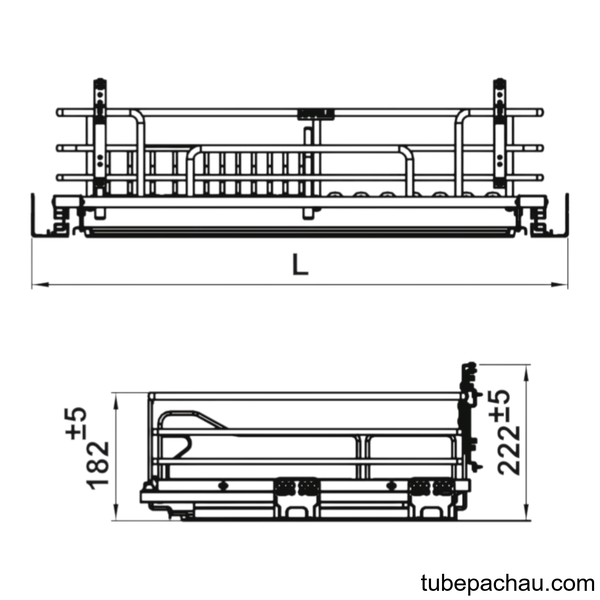 Rổ Bát Đĩa Kason Flex 900mm Hafele 549.04.047