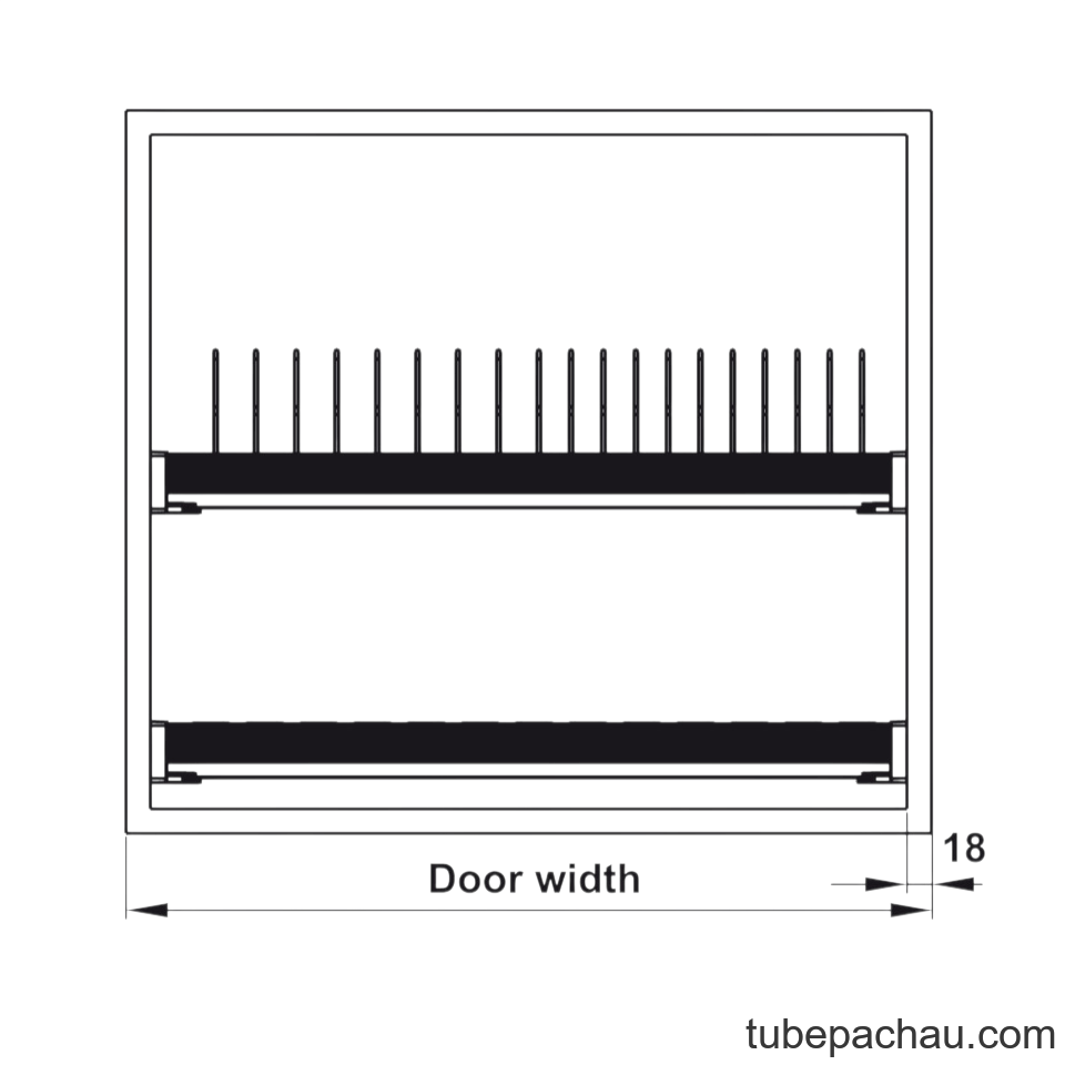 Rổ Chén Đĩa Presto Có Khung 700mm Hafele 544.40.011