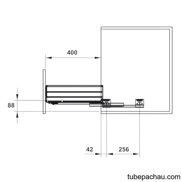 Rổ Đựng Chén Đĩa Cappella 600mm Hafele 549.08.003