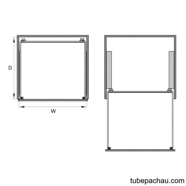 Rổ Đựng Chén Đĩa Cappella 600mm Hafele 549.08.143