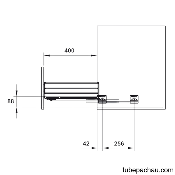 Rổ Đựng Chén Đĩa Cappella 700mm Hafele 549.08.011