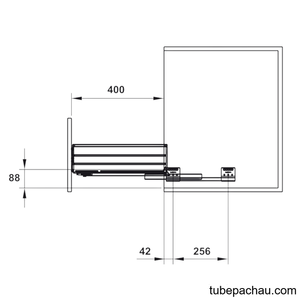 Rổ Đựng Chén Đĩa Cappella 800mm Hafele 549.08.447