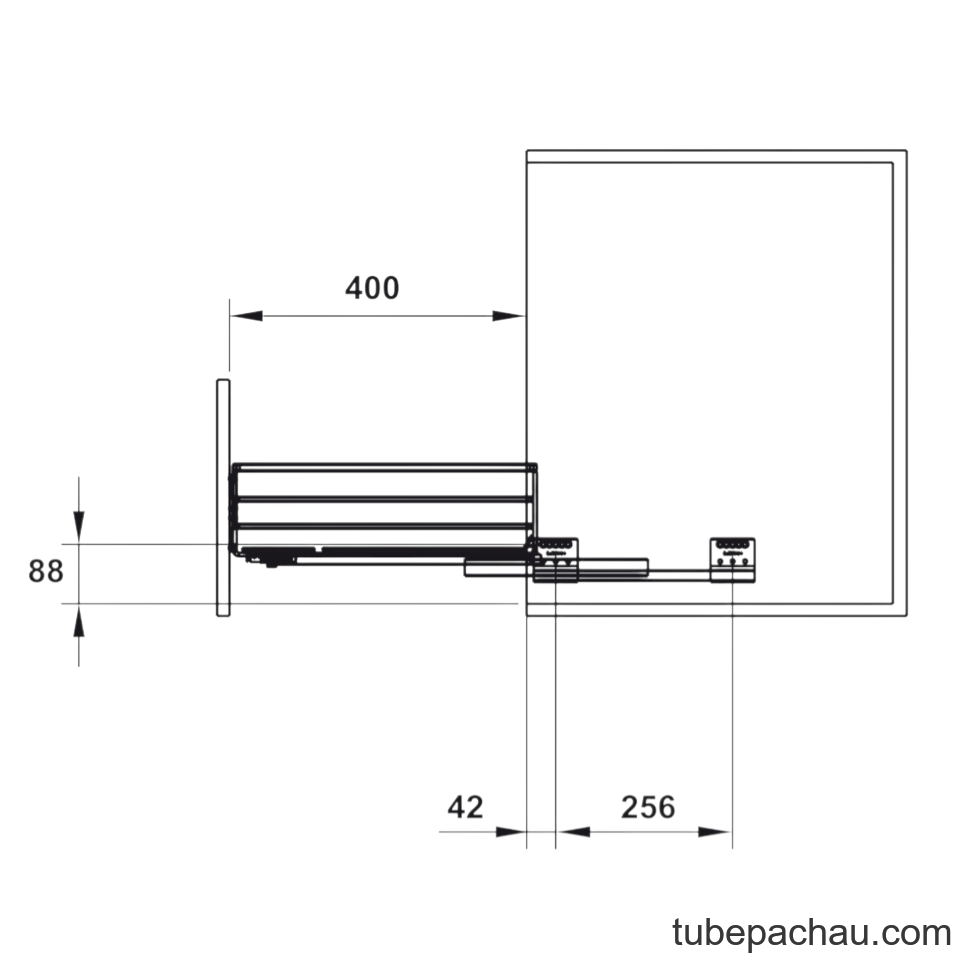 Rổ Đựng Chén Đĩa Cappella 900mm Hafele 549.08.154