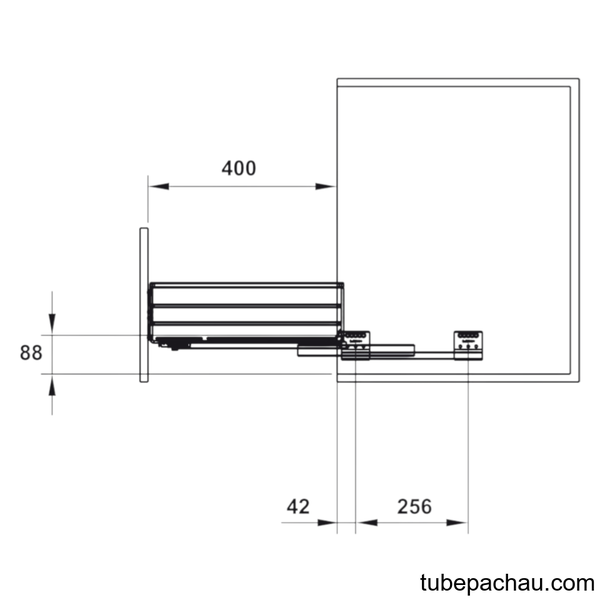 Rổ Đựng Xoong Nồi 800mm Hafele 549.08.427