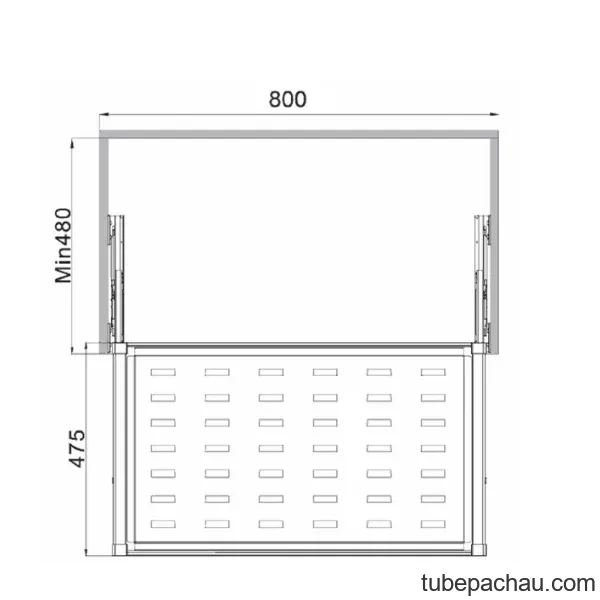 Rổ Kéo Kim Loại 800mm Hafele 807.95.153