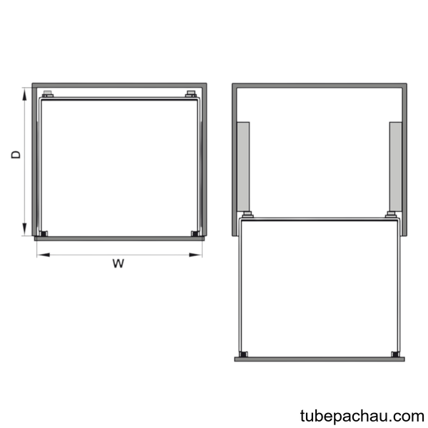 Rổ Kéo Phía Trước 400mm Hafele 540.24.503