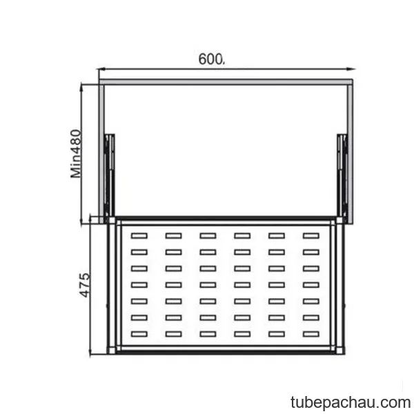 Rổ Kim Loại 600mm Màu Trắng Hafele 807.95.851