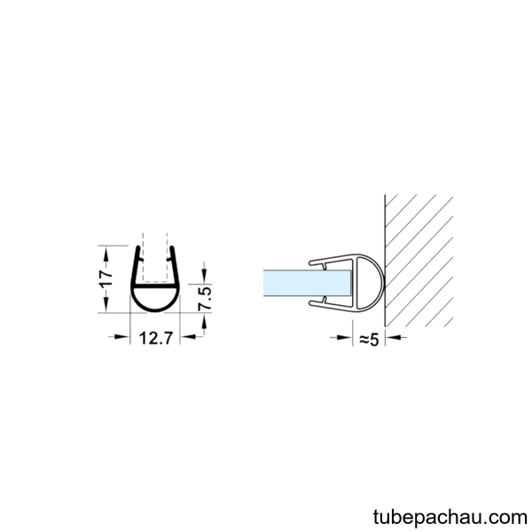 Ron Cửa Kính 10 - 12mm Hafele 950.50.015